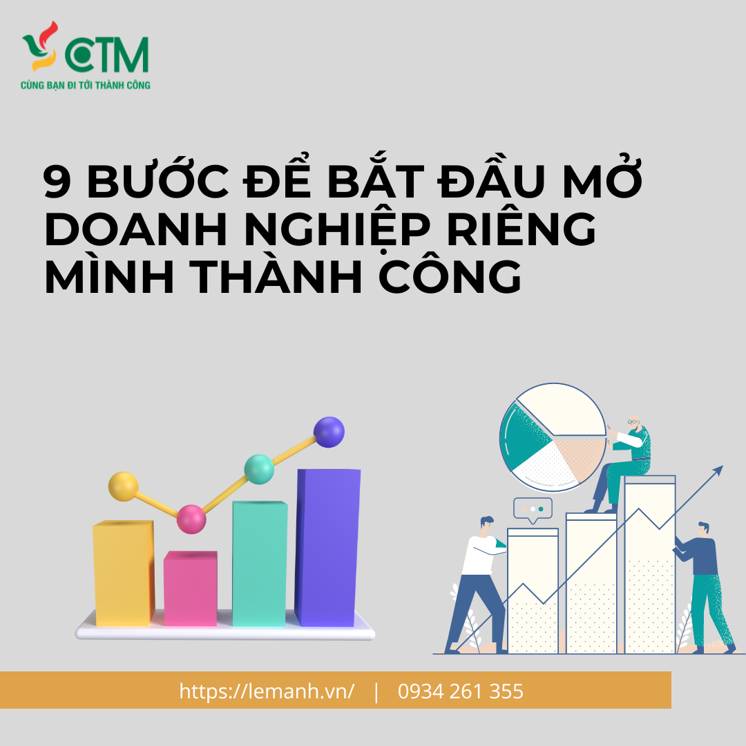 9 BƯỚC ĐỂ BẮT ĐẦU MỞ DOANH NGHIỆP RIÊNG MÌNH THÀNH CÔNG