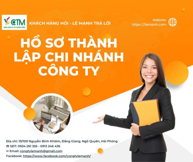 hồ sơ thành lập chi nhánh
